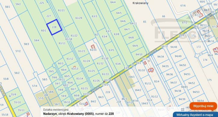 Działka Sprzedaż Krakowiany Nowa 3