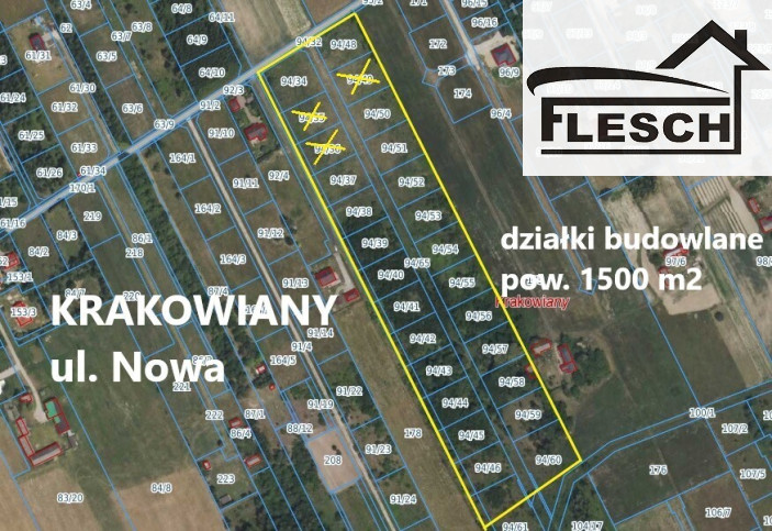 Działka Sprzedaż Krakowiany Nowa 2